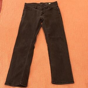 Volcom W29L27.25 Women's Black solver modern Straight Leg Jeans